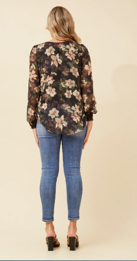 Alana Green Floral Print Blouse - Image 8