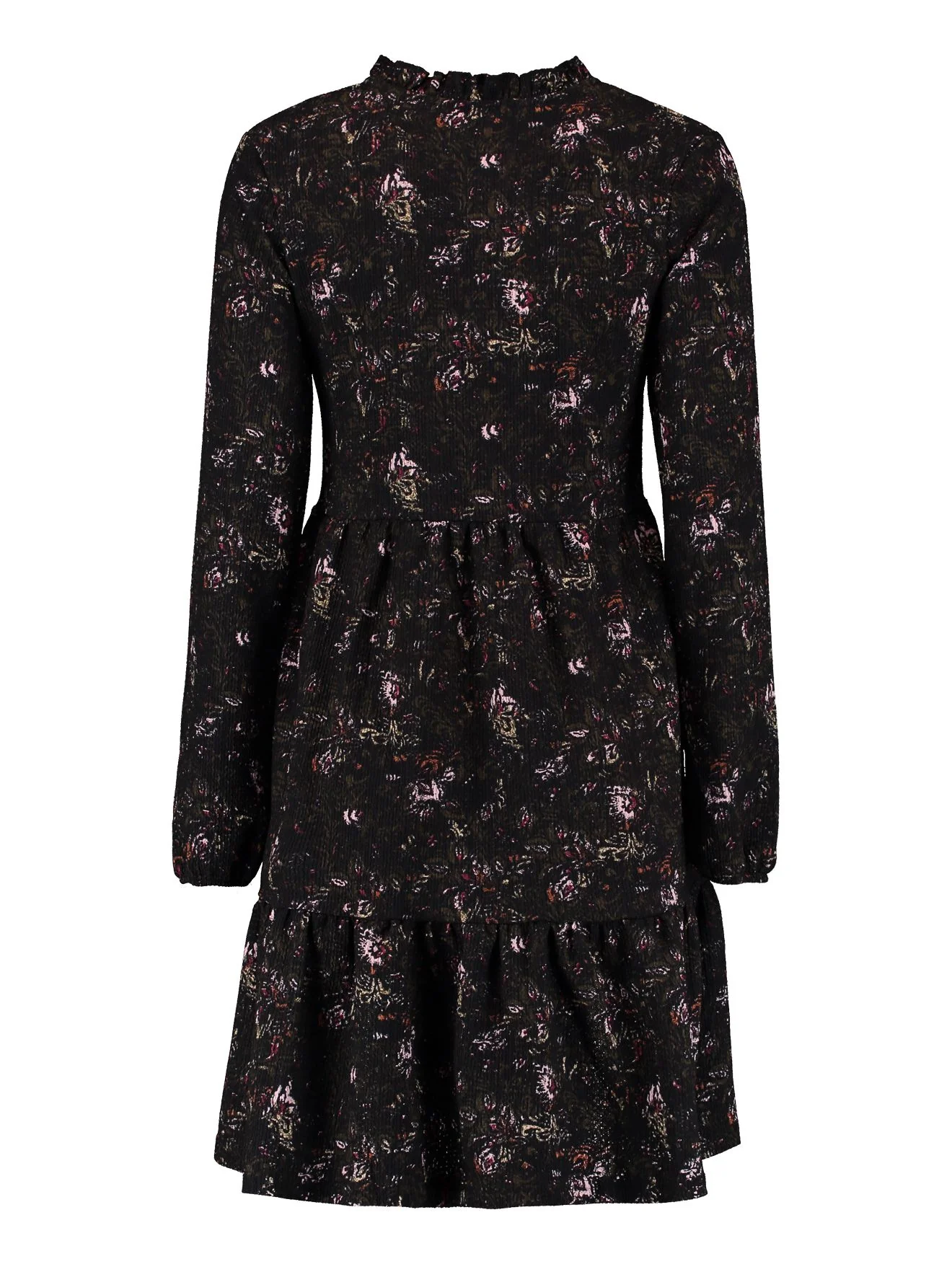 Alba Black Flower Smock Dress - Image 7