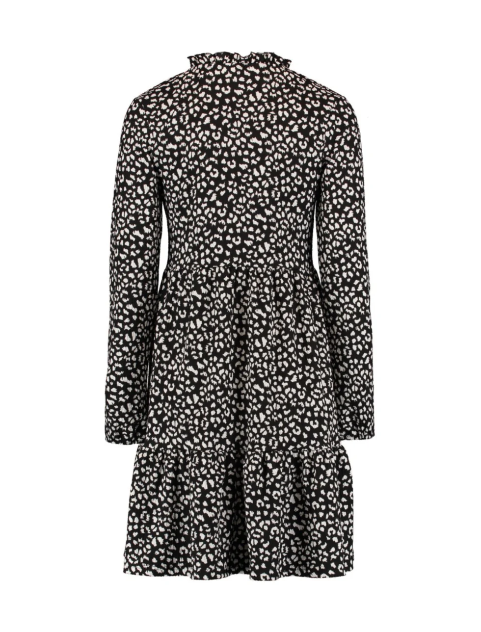 Alba Black Leopard Smock Dress - Image 8