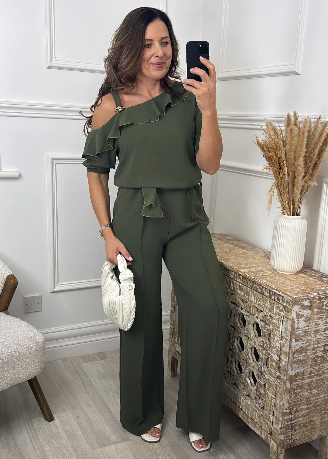 🖤Pre Order🖤Alison Khaki Frill Set