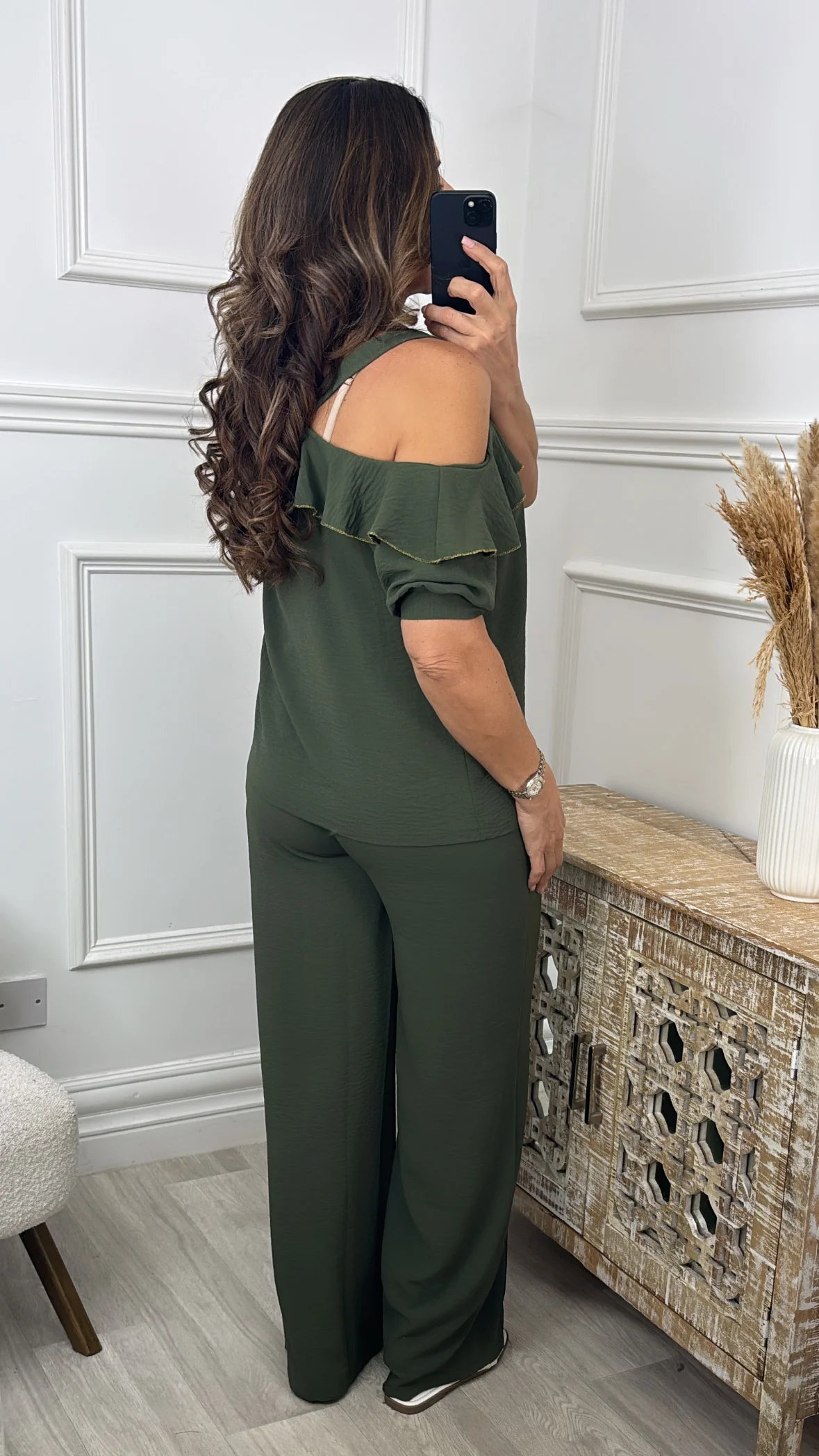 🖤Pre Order🖤Alison Khaki Frill Set - Image 4