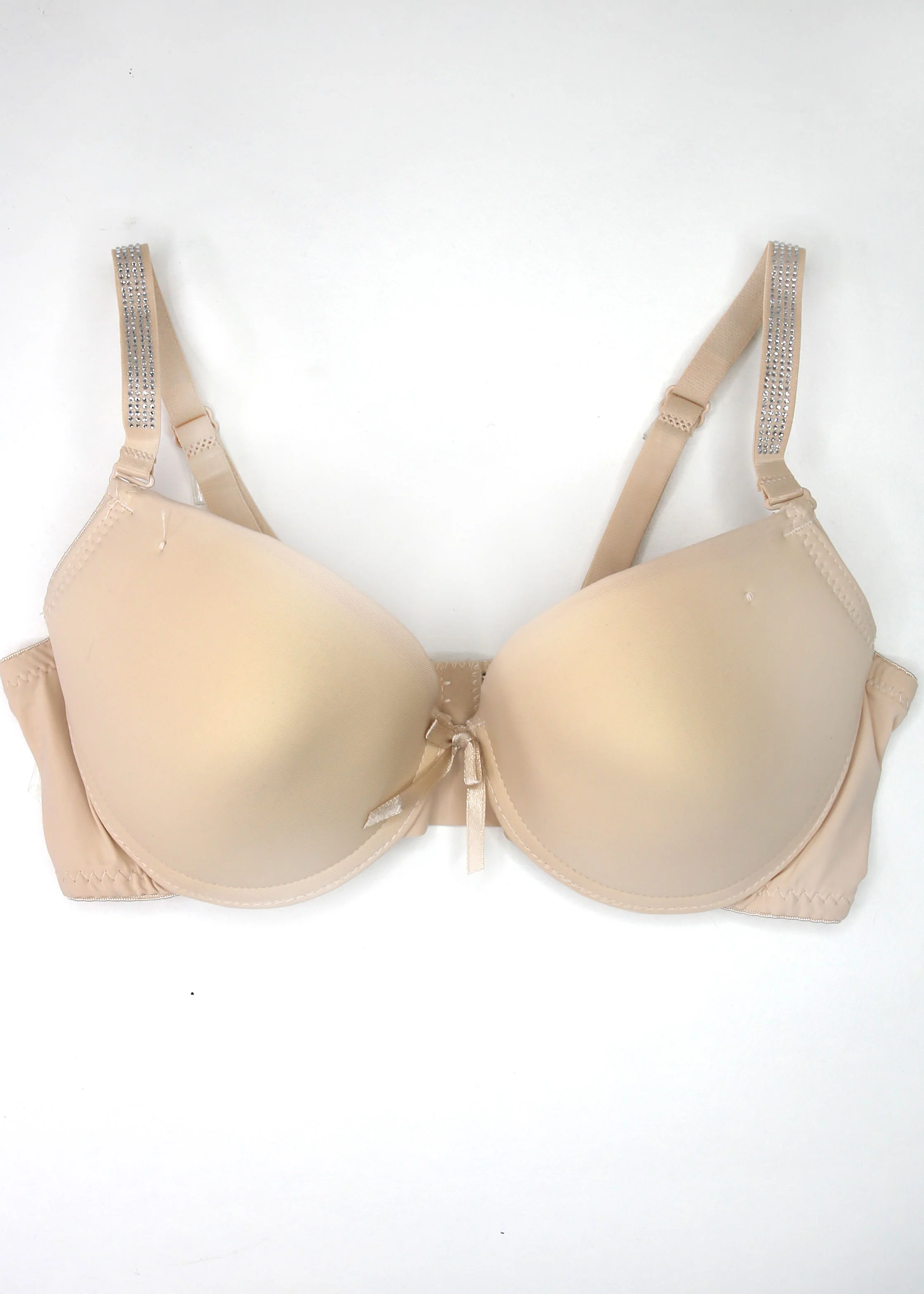 Bridget Nude Embellished Strap Bra - Image 3