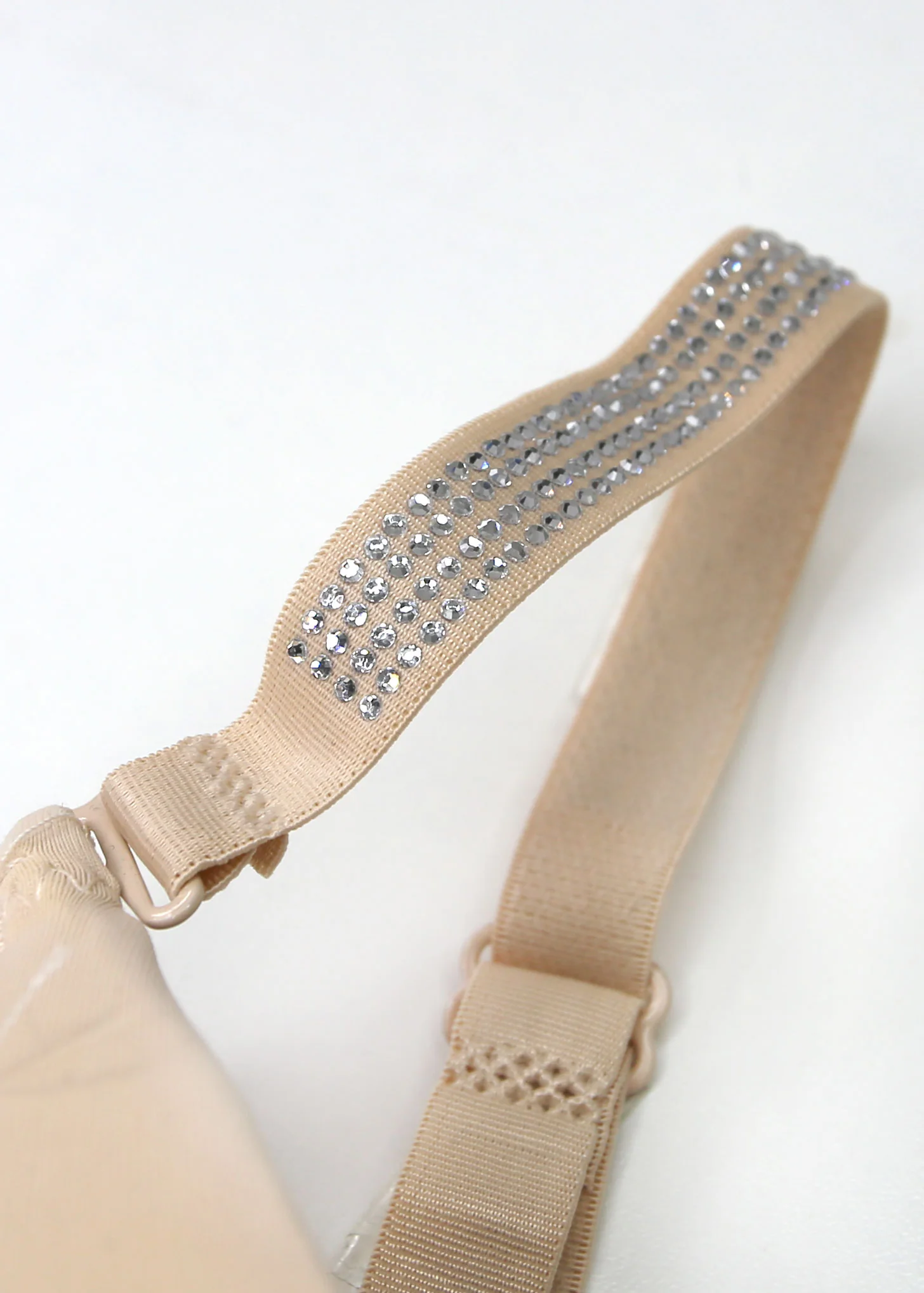 Bridget Nude Embellished Strap Bra - Image 4