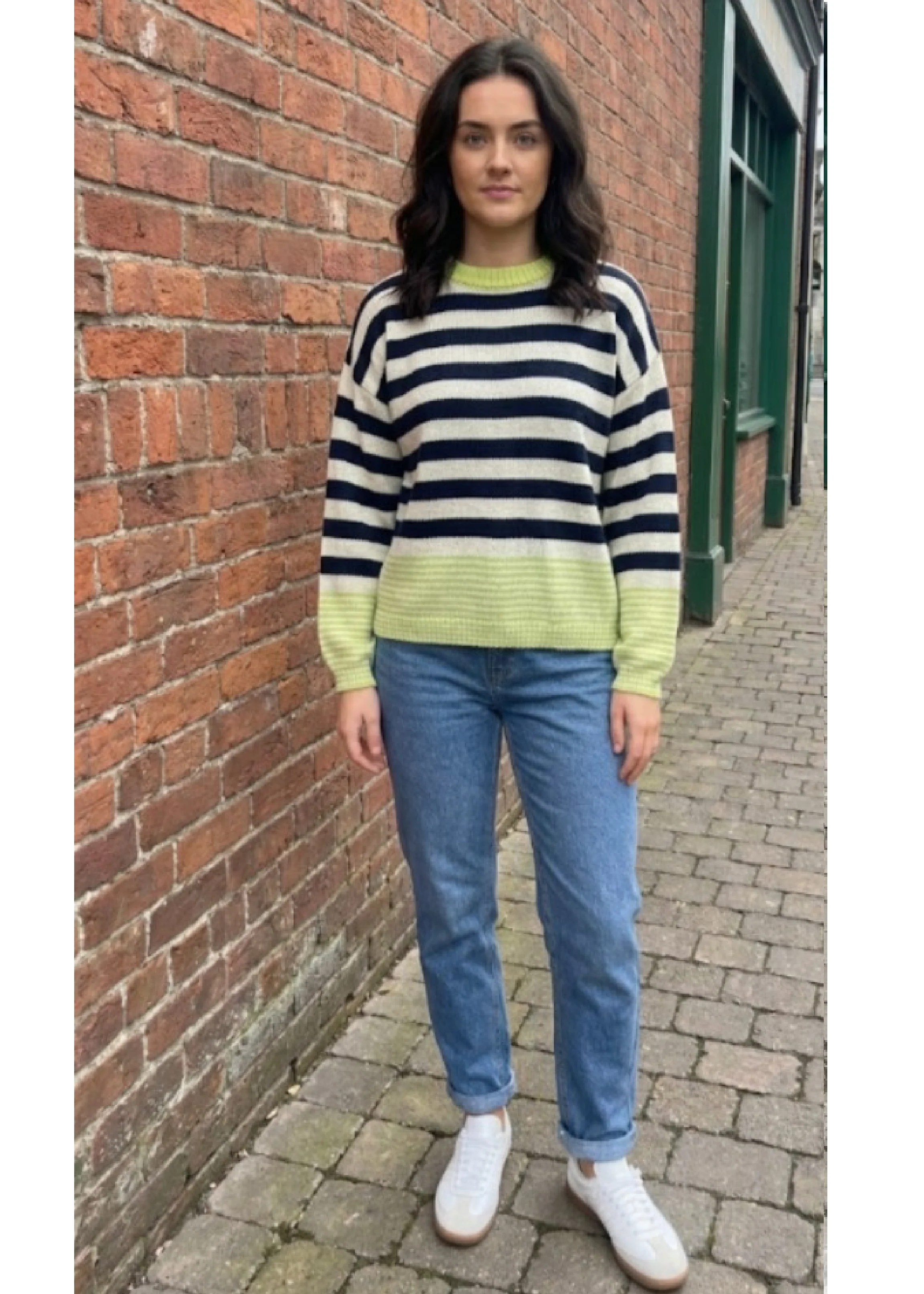 Carmella Navy Stripe Jumper - Image 5