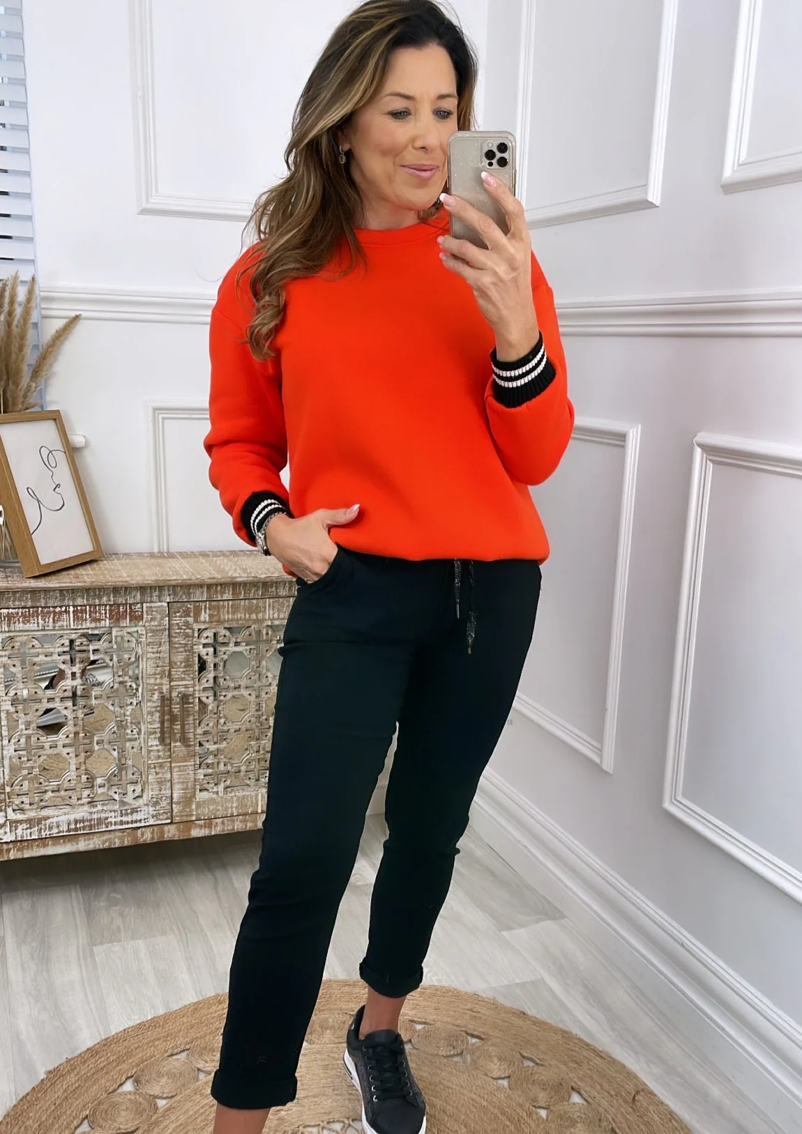 Caroline Black Chino Joggers - Image 4