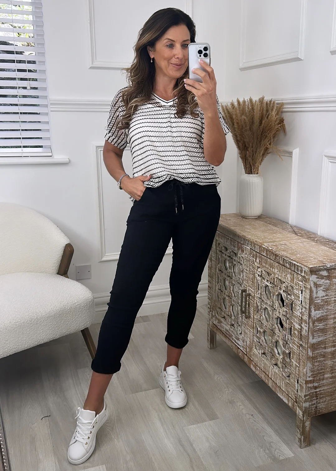 Caroline Black Chino Joggers - Image 7
