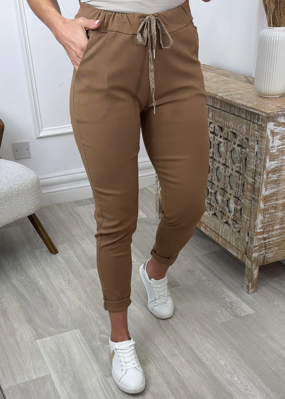 Caroline Camel Chino Joggers - Image 3