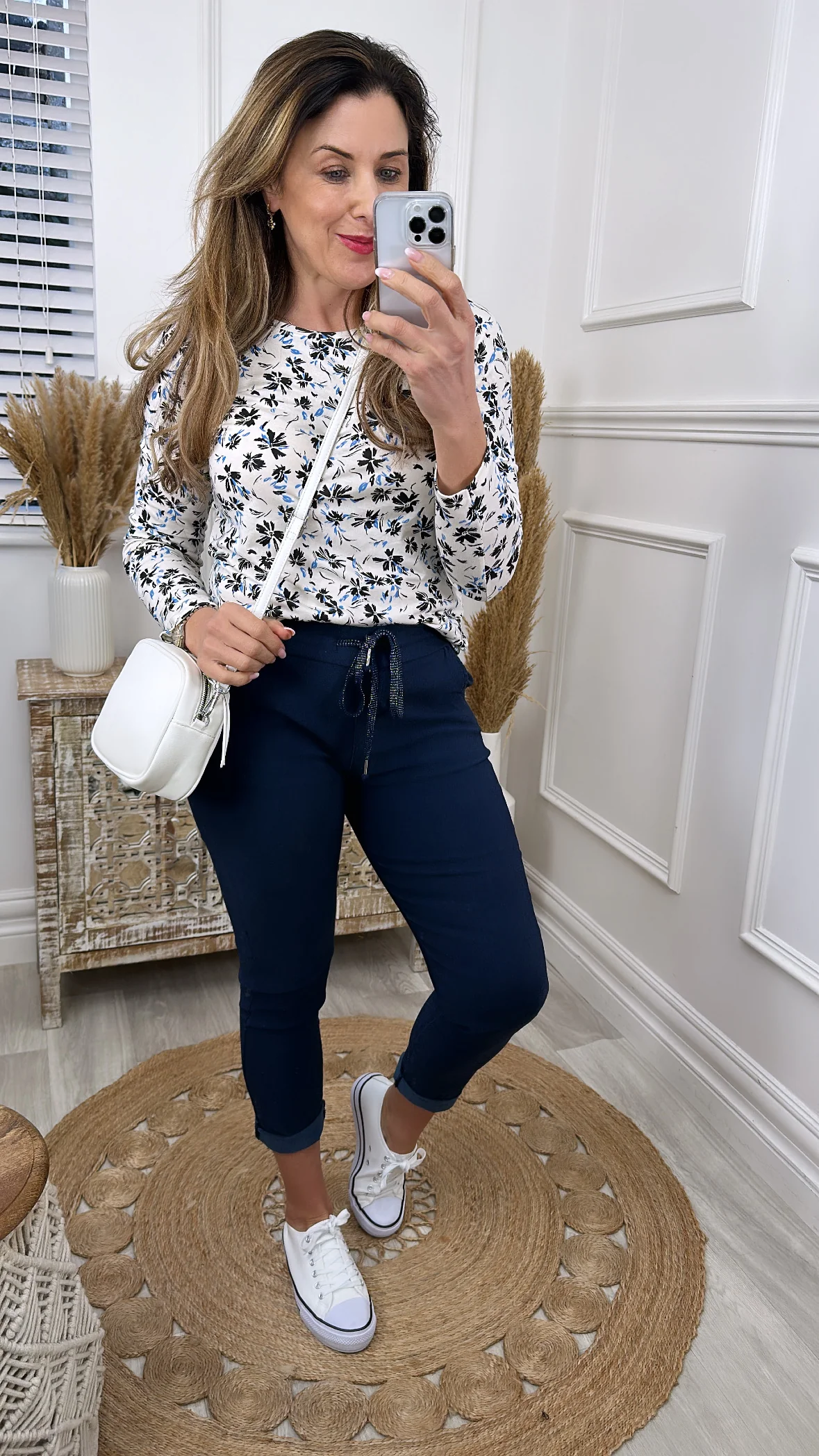 Caroline Navy Chino Joggers - Image 5