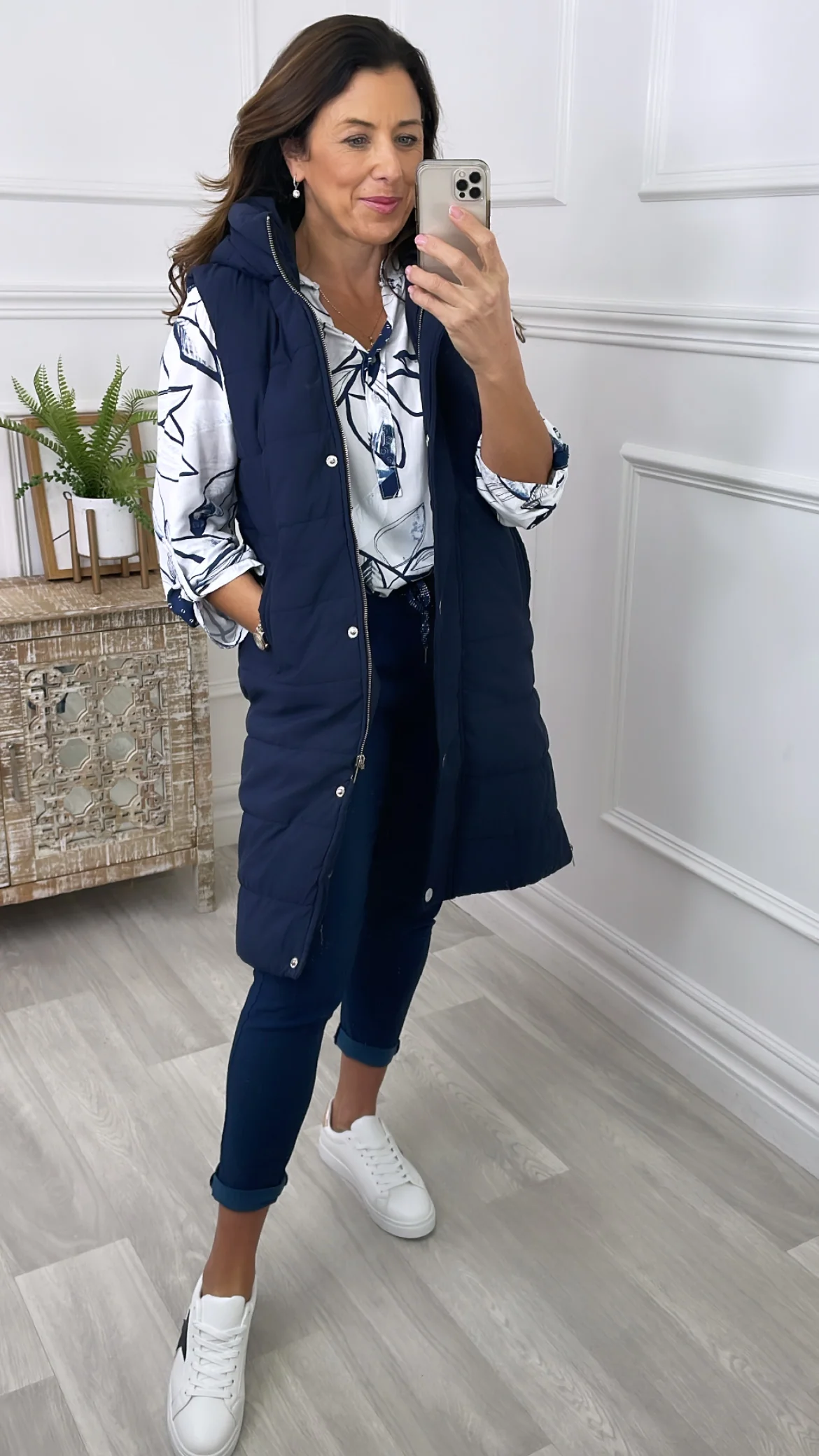 Caroline Navy Chino Joggers - Image 9