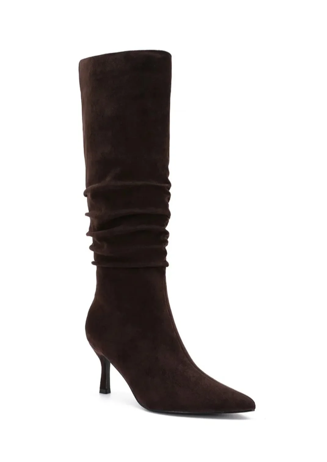 Chantel Brown Slouchy Suede Boots - Image 3