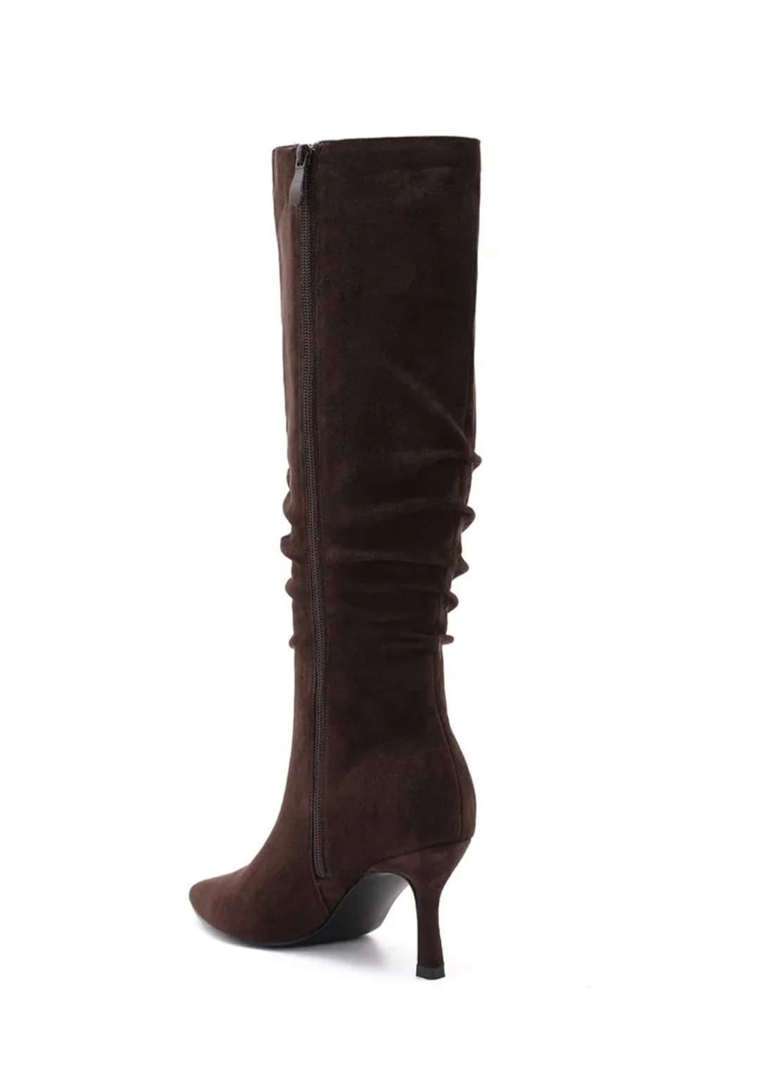 Chantel Brown Slouchy Suede Boots - Image 4