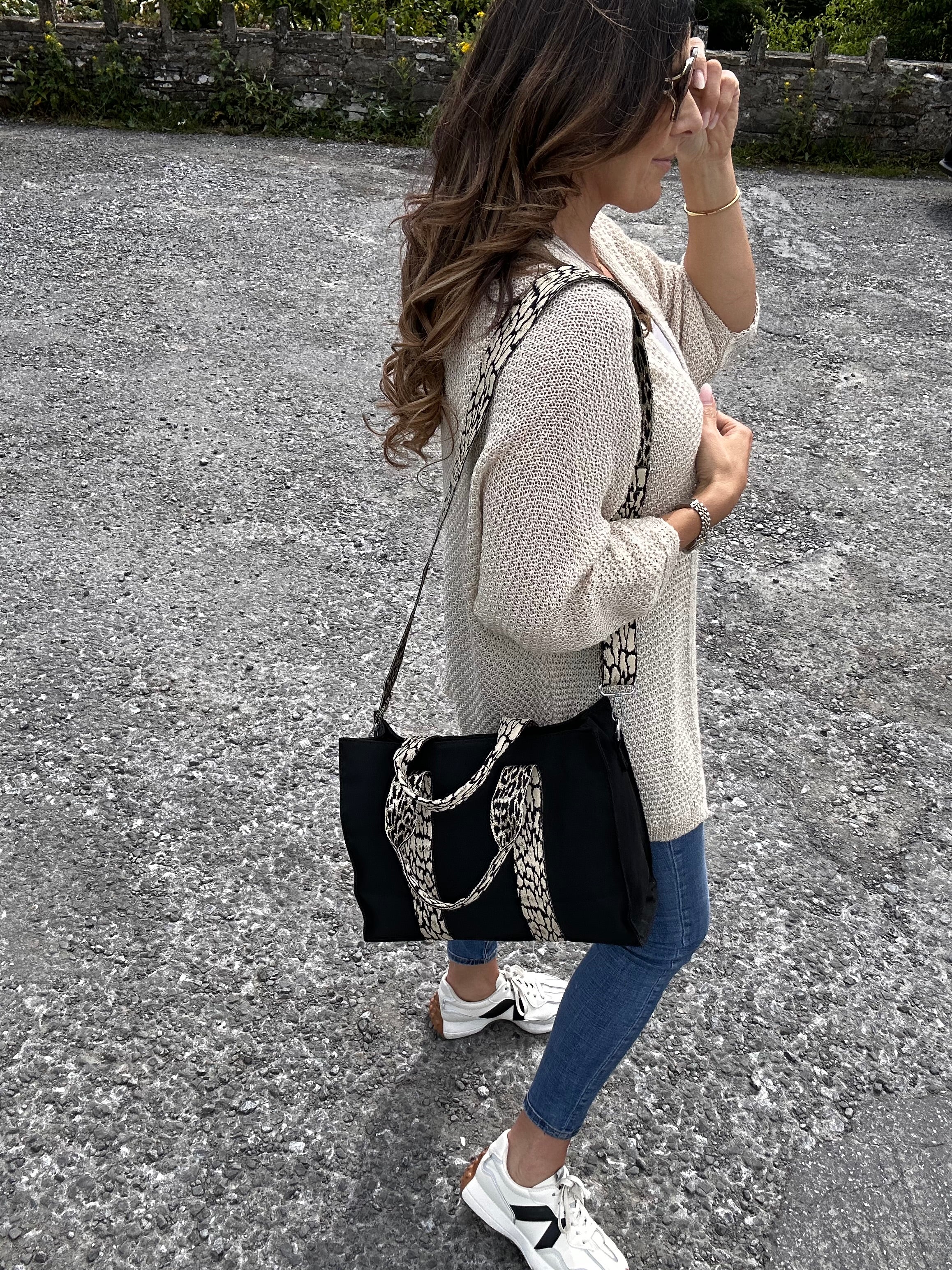 Clara Beige Knit Cardigan - Image 6