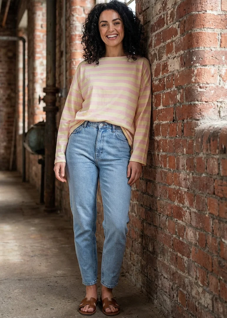 Dakota Yellow Stripe Top - Image 4