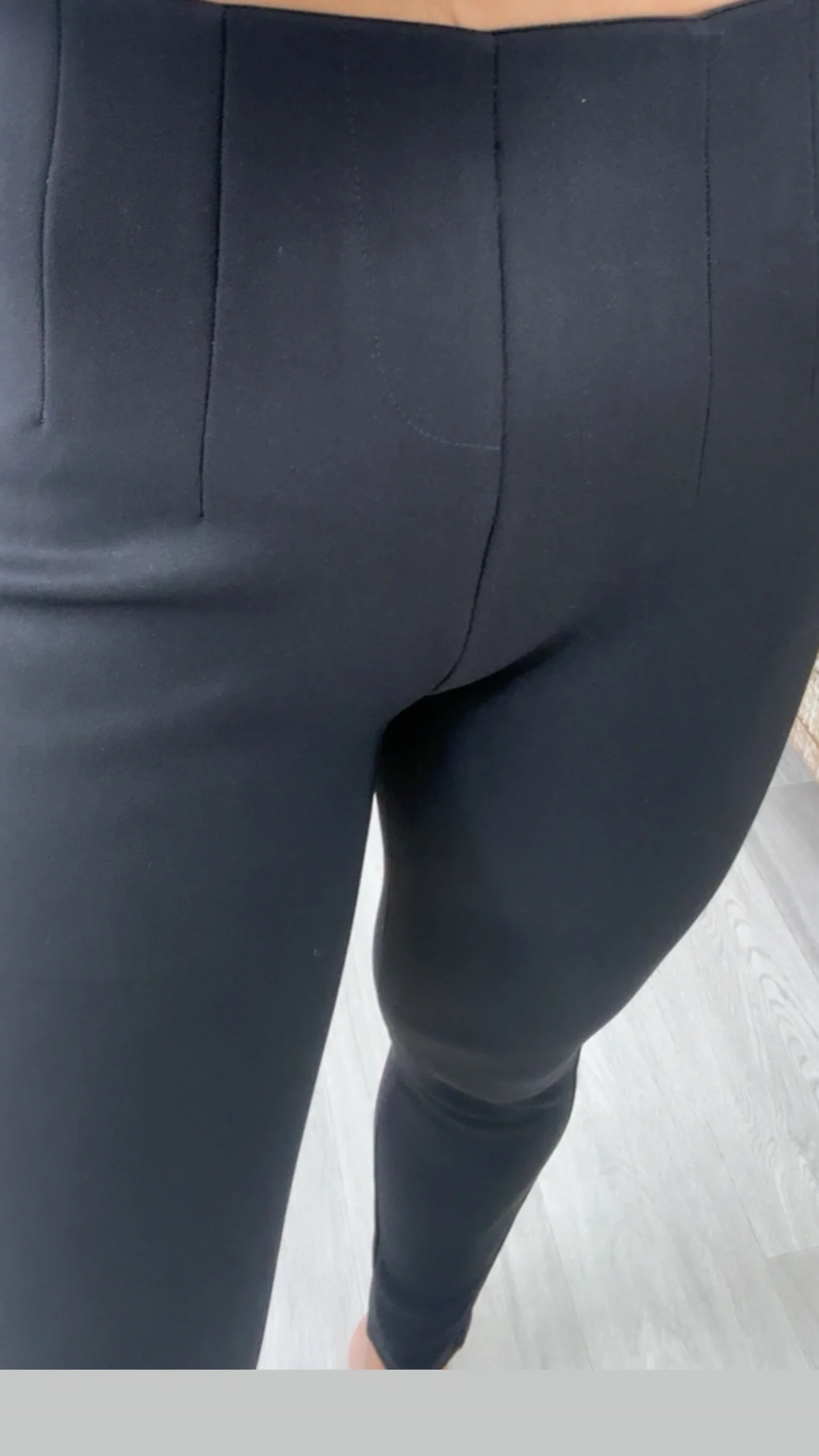 Dara Black Fleece Leggings - Image 4