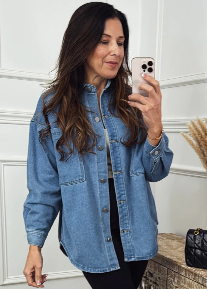 Demina Blue Denim Shirt