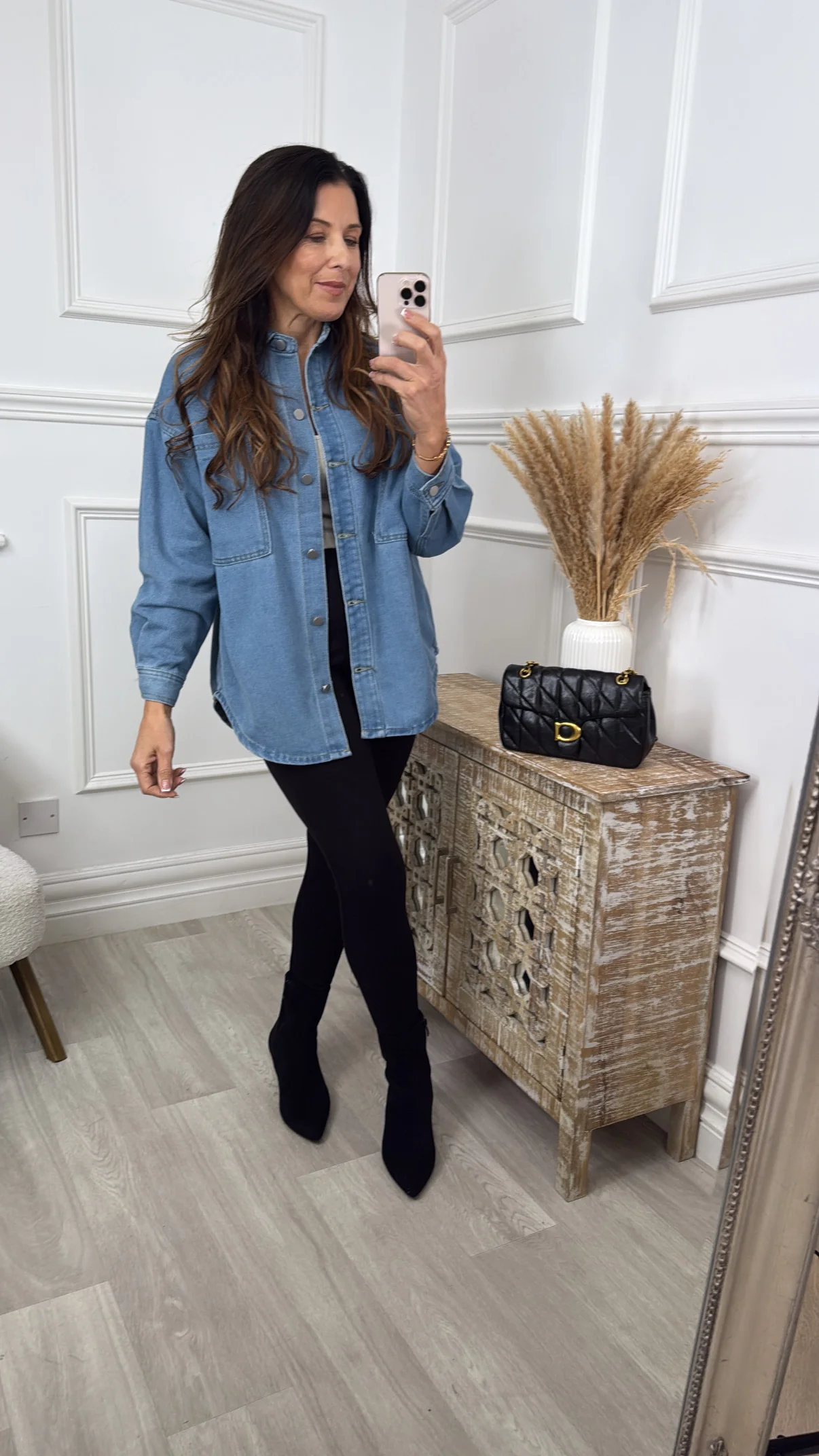 Demina Blue Denim Shirt - Image 3