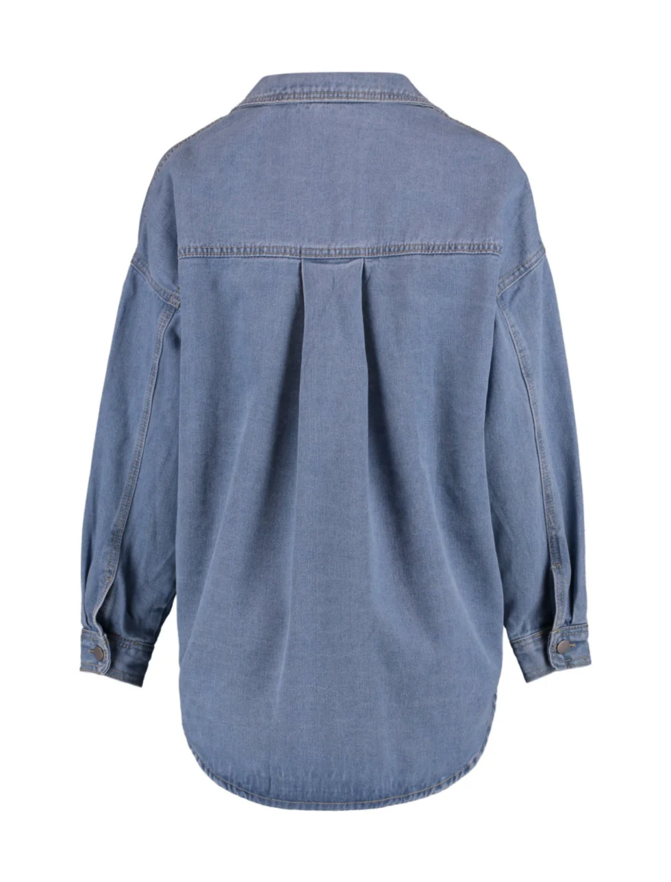 Demina Blue Denim Shirt - Image 6