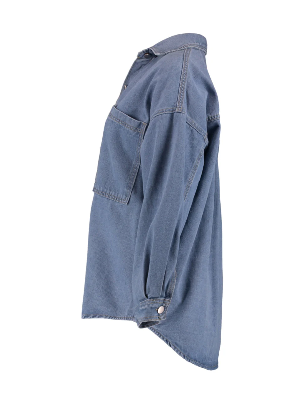 Demina Blue Denim Shirt - Image 8