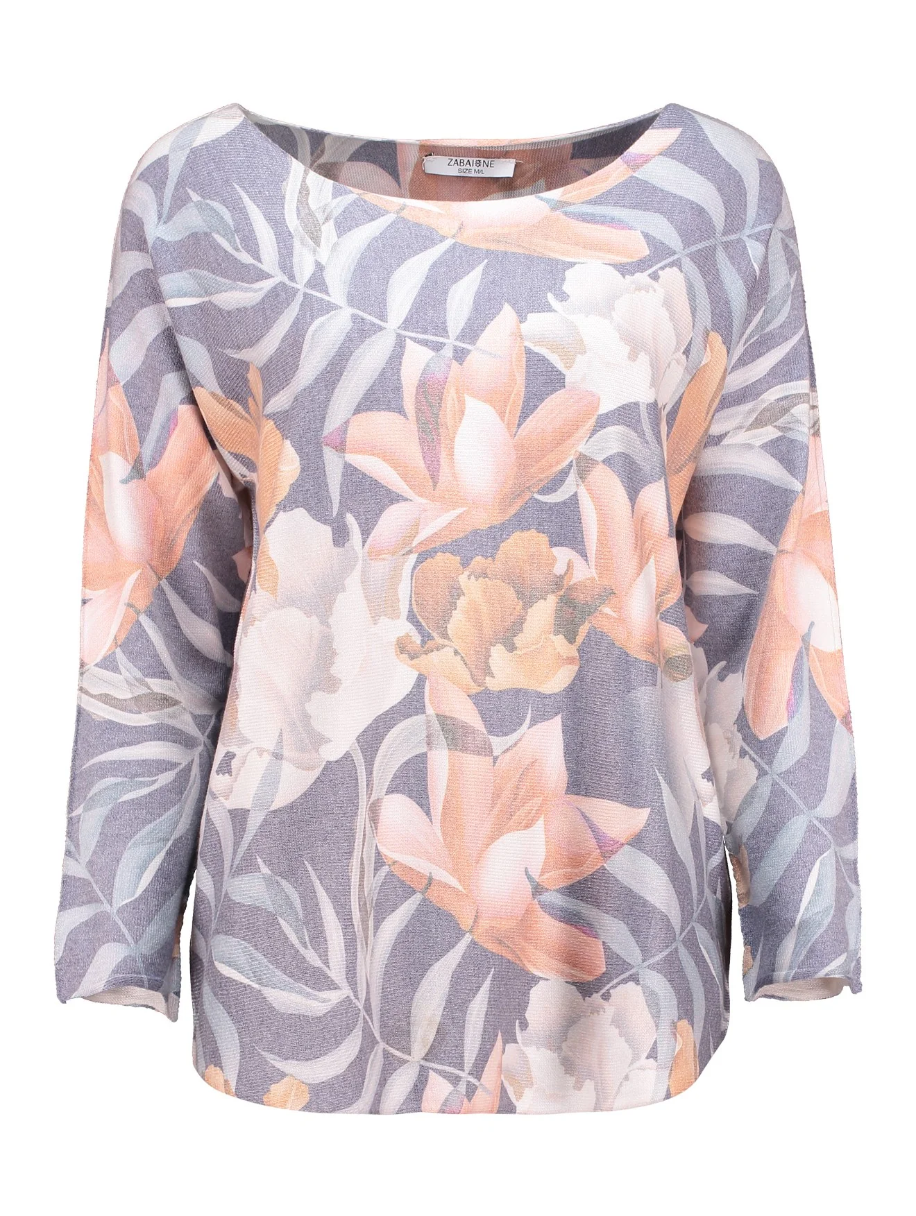 Helli Blue Floral Print Top - Image 3