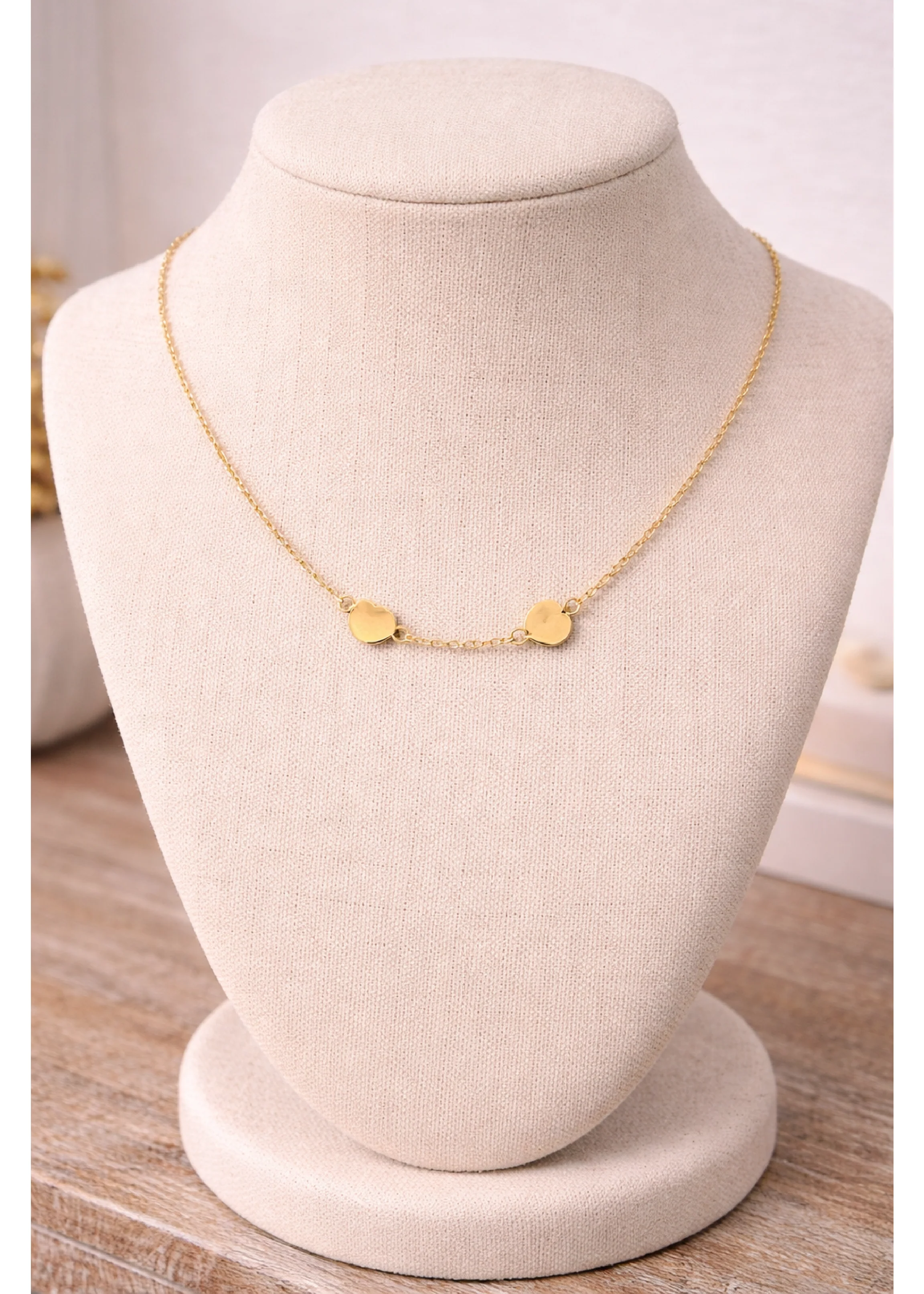 Gracie Gold Double Heart Necklace