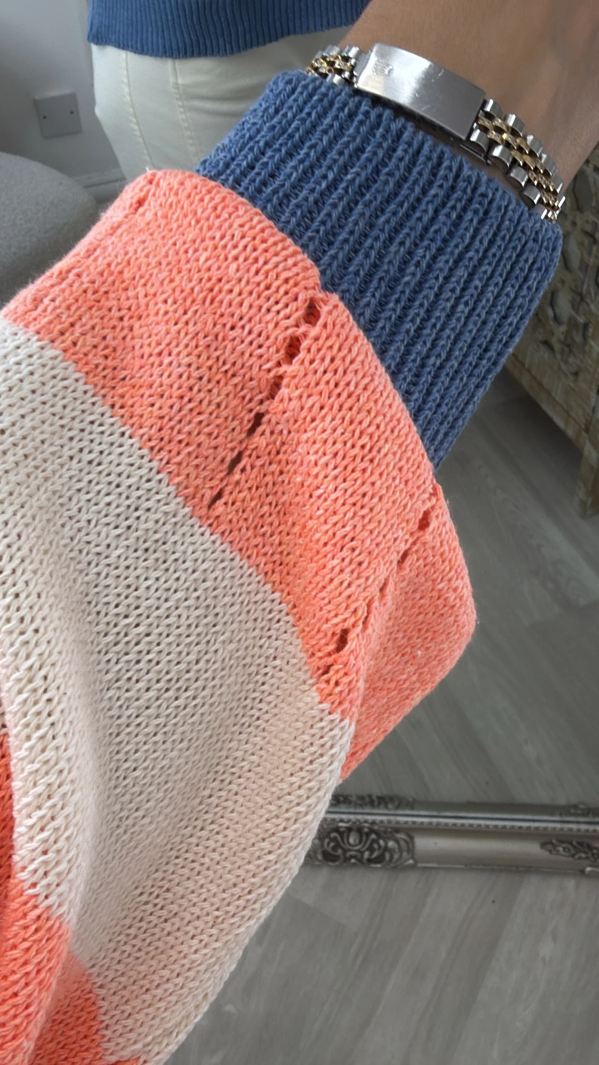 Ines Peach Wide Sleeve Jumper - Image 6