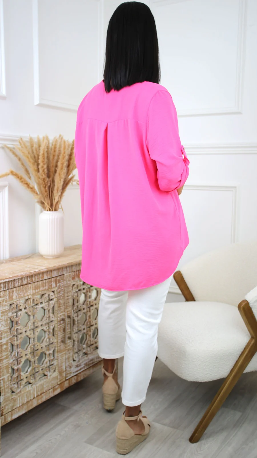 Jocasta Rose Zip Detail Top - Image 11
