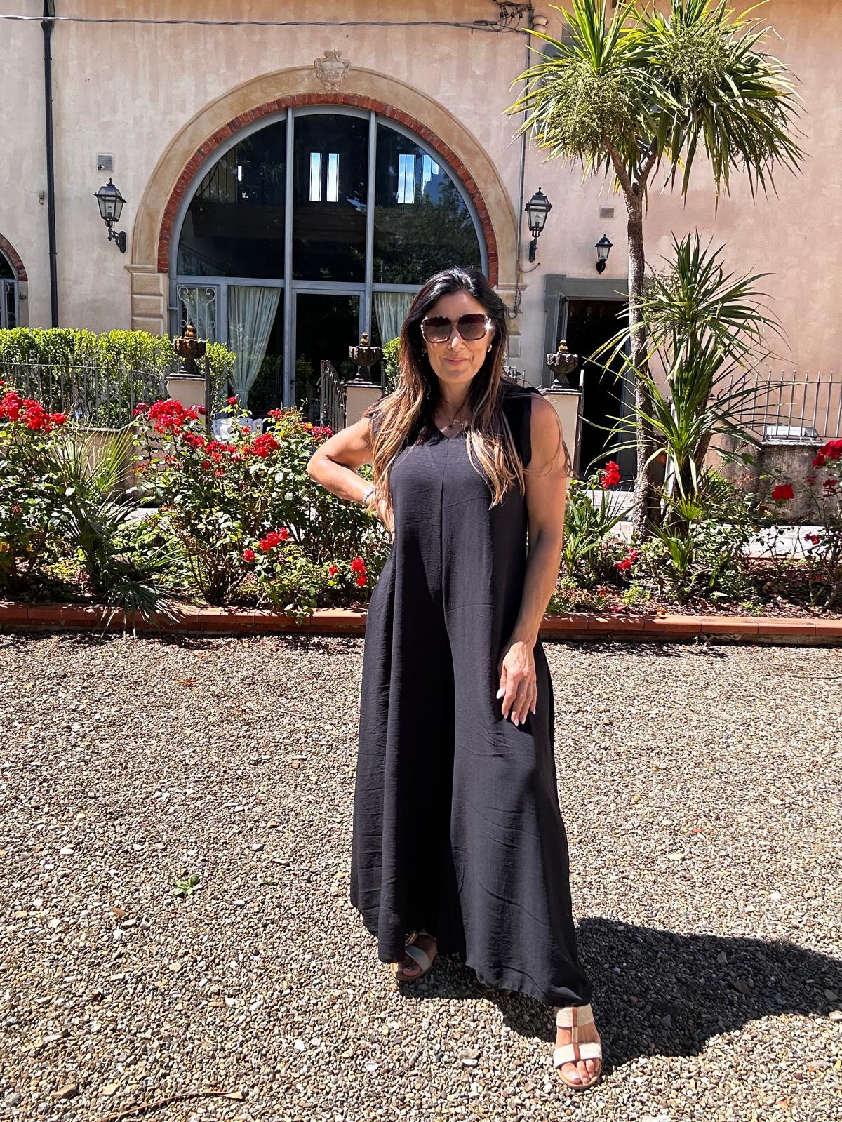 Justine Black Frill Sleeve Jumpsuit - Image 4
