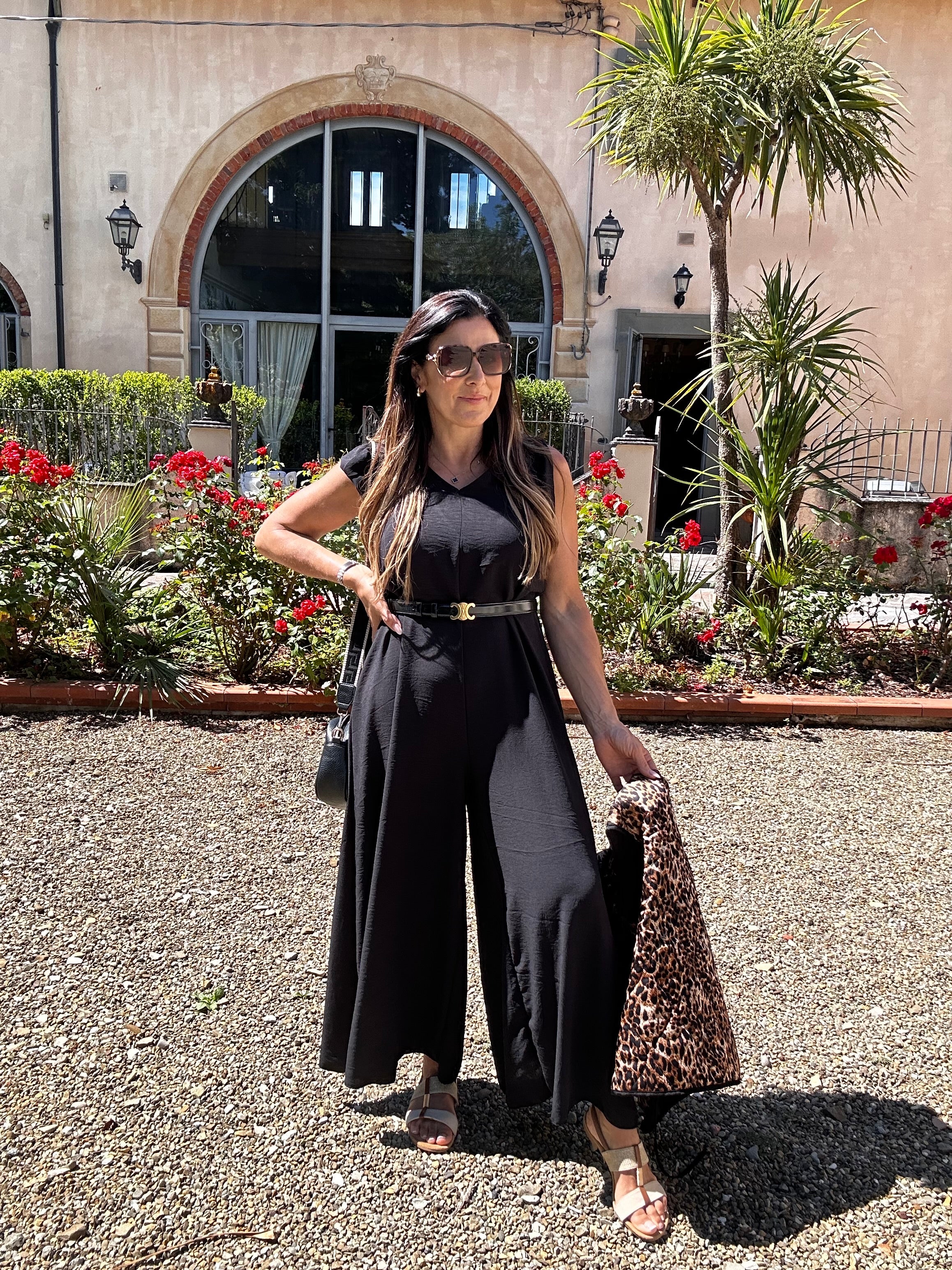 Justine Black Frill Sleeve Jumpsuit - Image 7