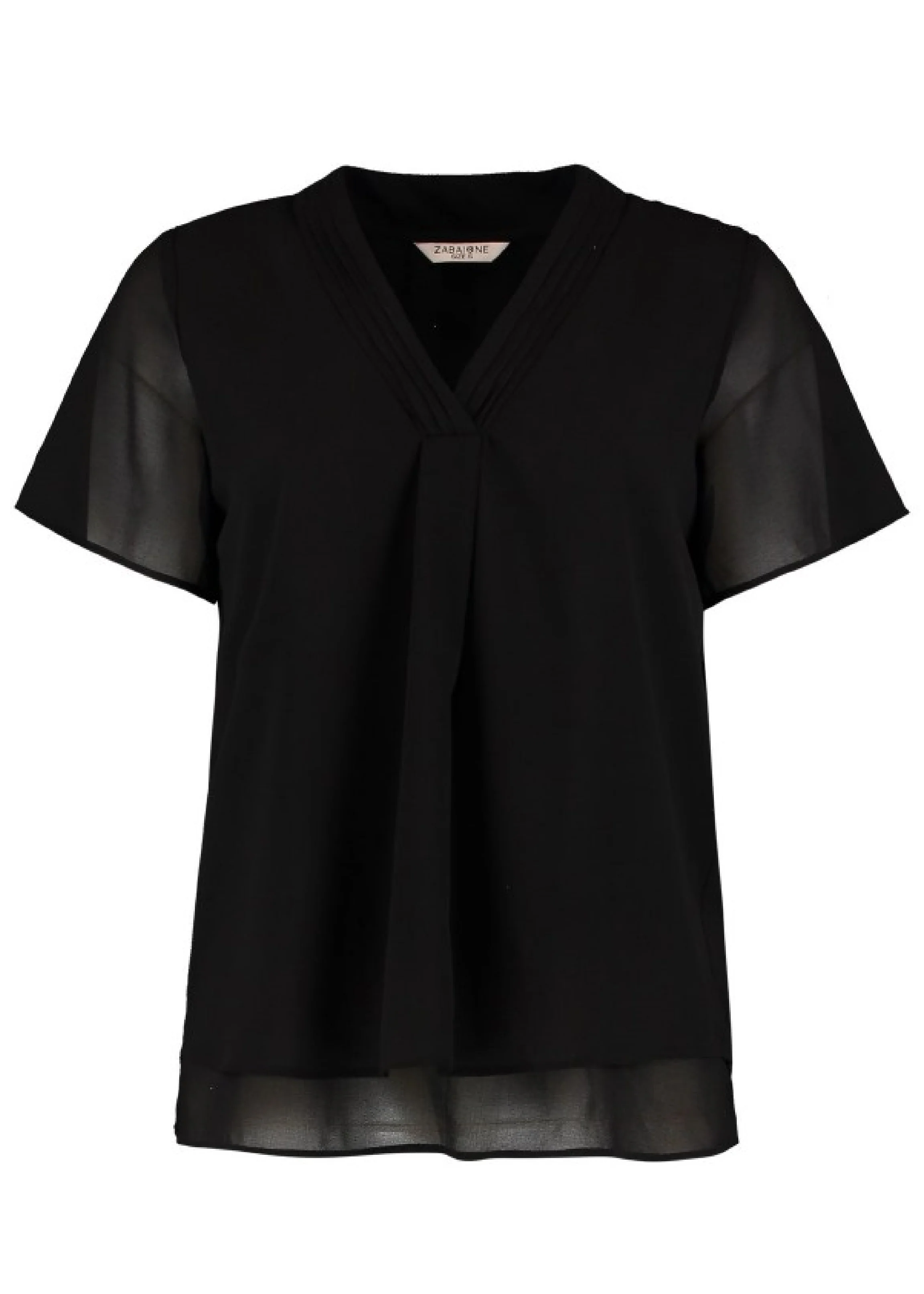 Merita Black Flowing Blouse - Image 5