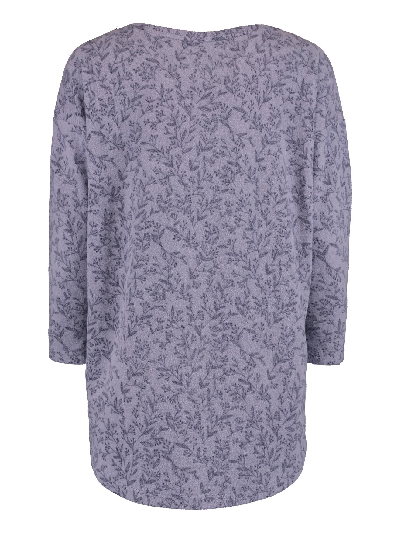 Mia Flower Print Stone Blue Top - Image 7