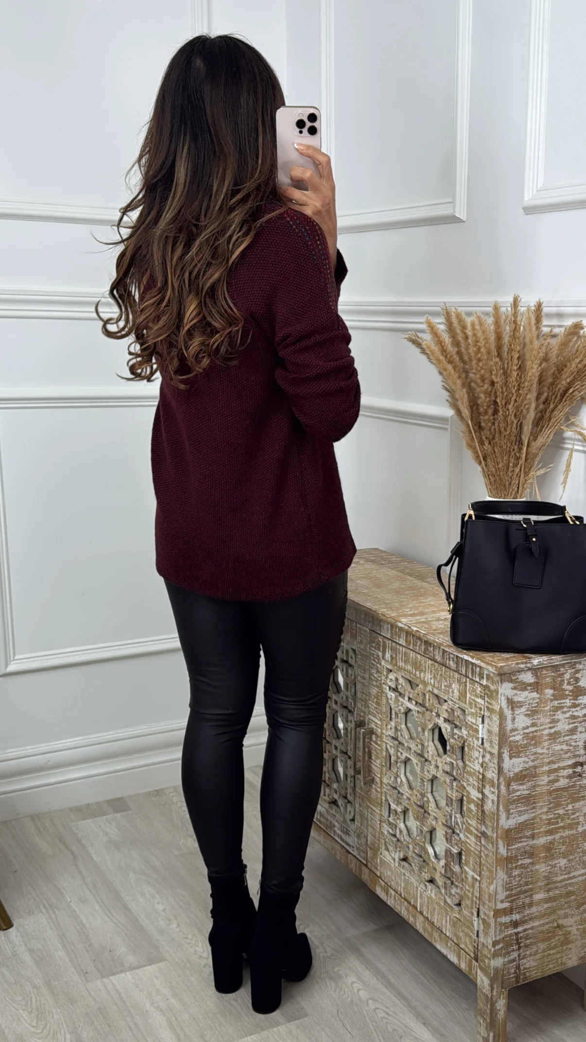 Orla Wine Turtleneck Tunic - Image 5