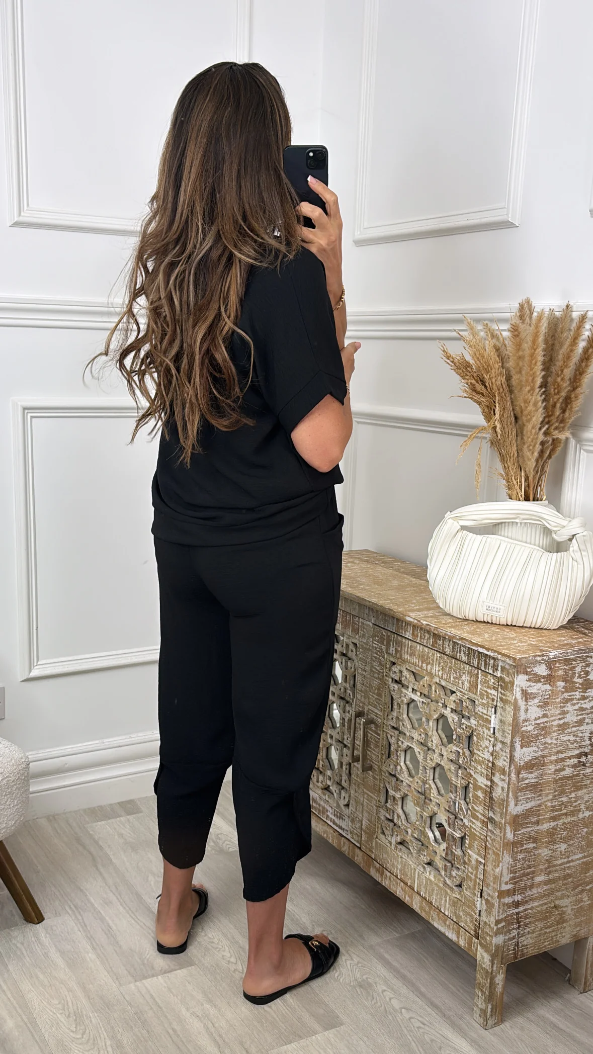 Portia Black Short Sleeve Set 🖤Pre Order 🖤 - Image 5