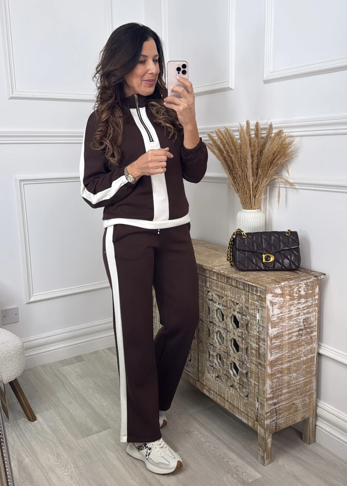 Roseli Brown Sweatshirt Set - Image 3