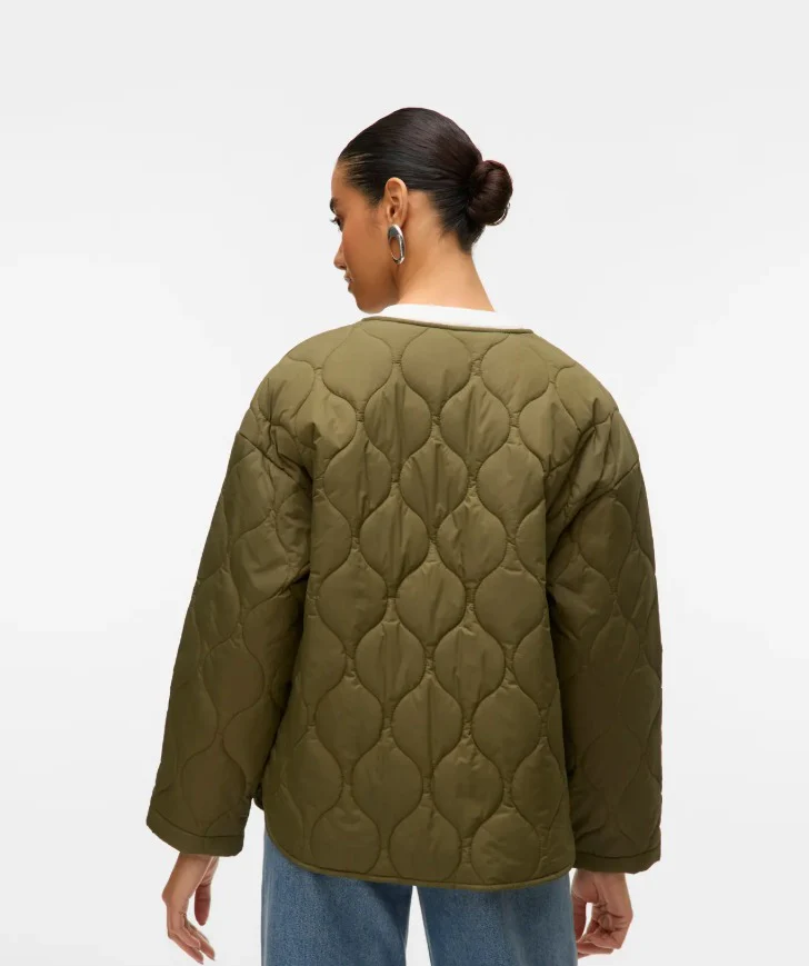 Sabine Green Quilted Tie Jacket - Image 7