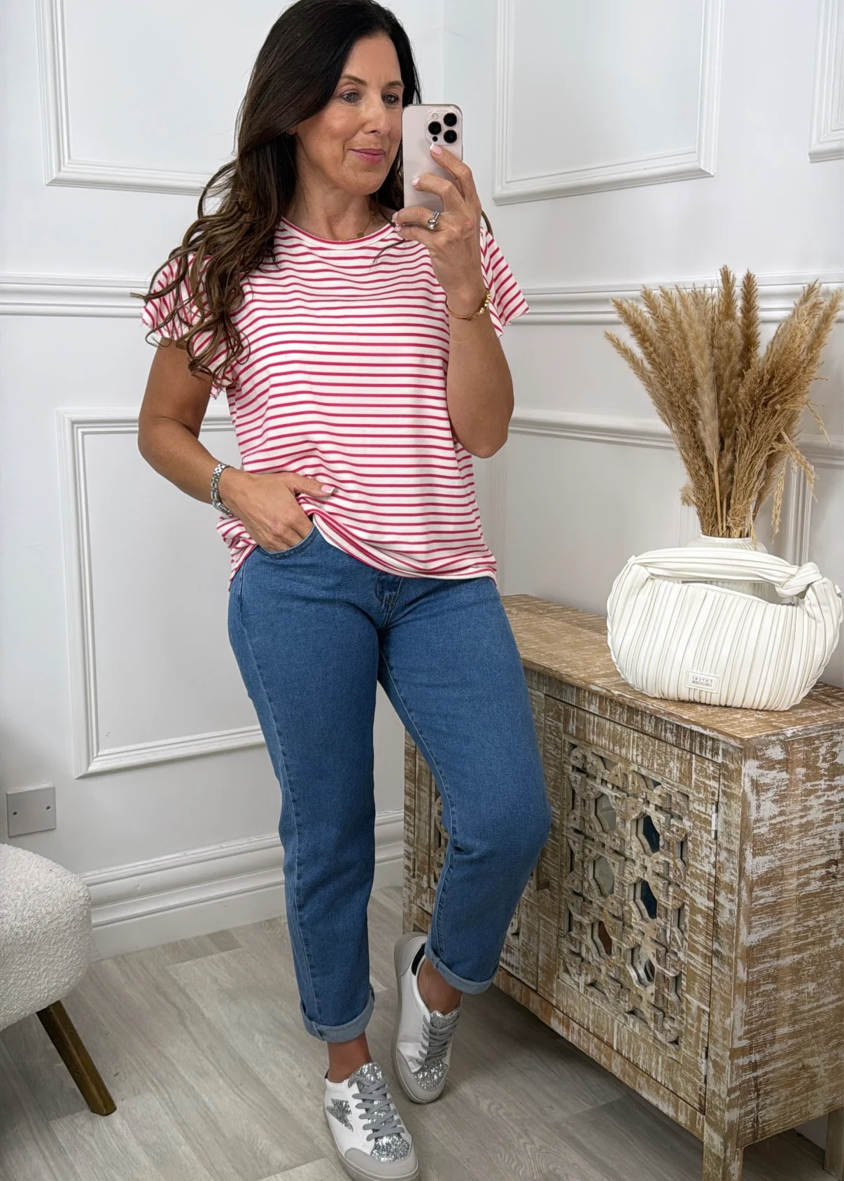 Shandel Pink Stripe Top - Image 4
