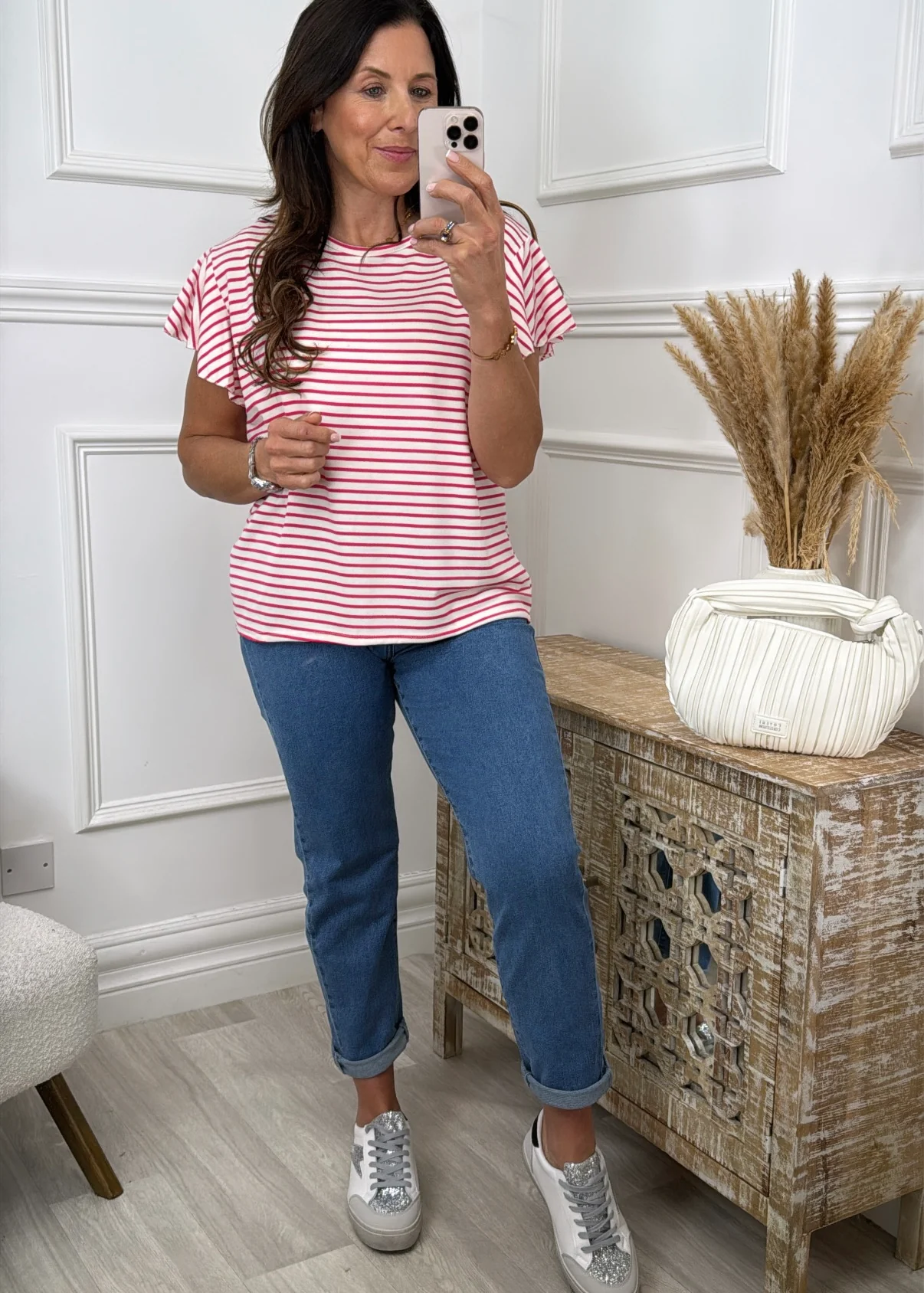 Shandel Pink Stripe Top - Image 5