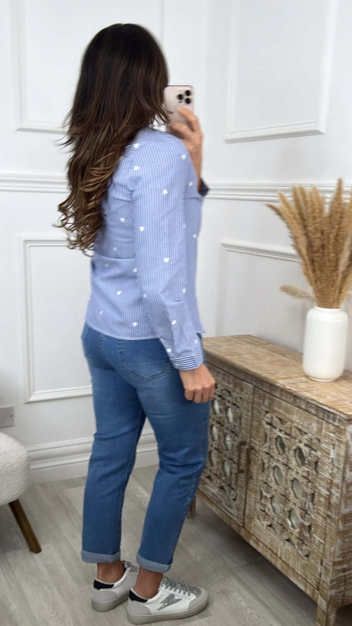 Fabiana Blue Stripe Shirt - Image 5