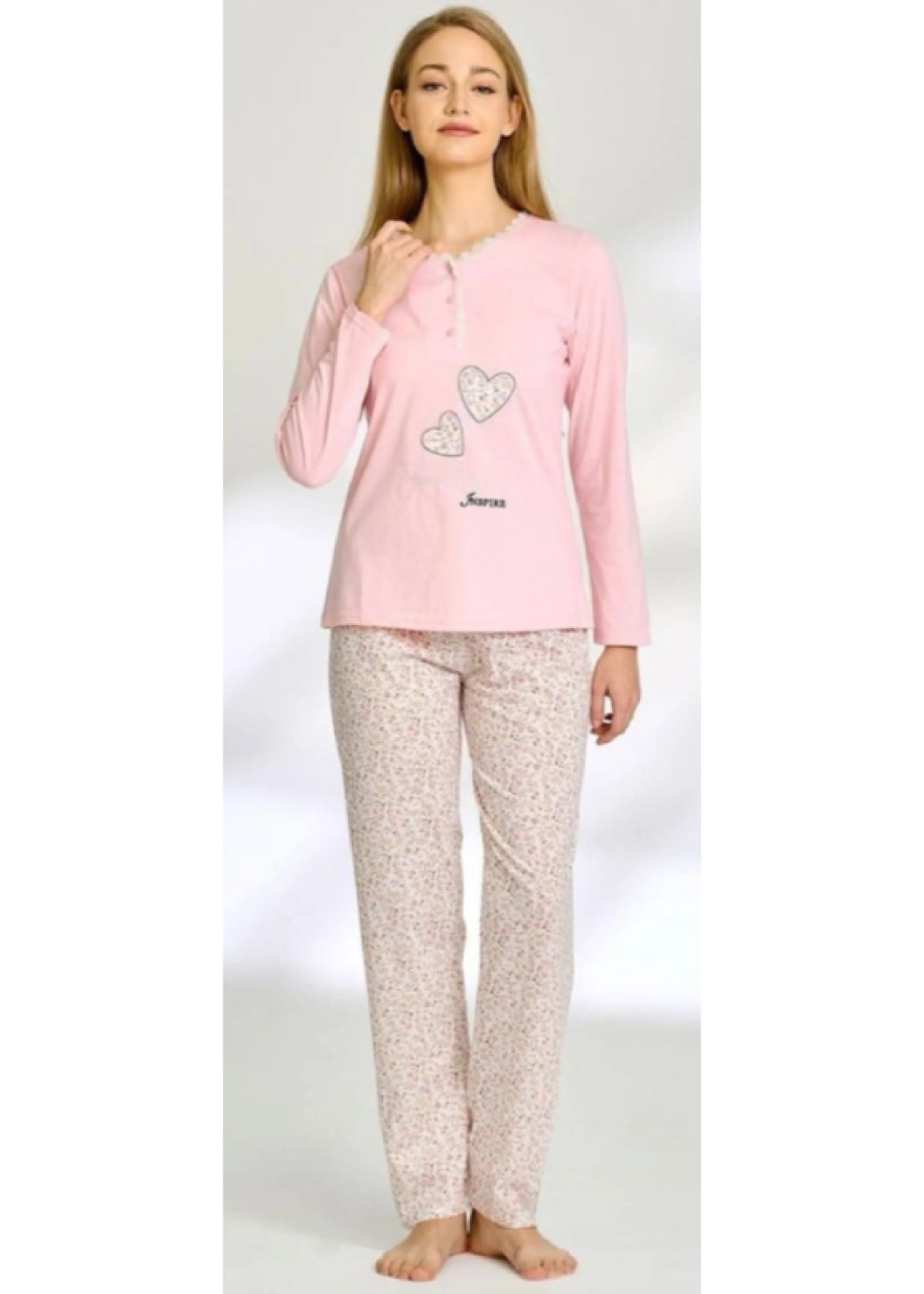 Shania Pink Heart Pajama - Image 4