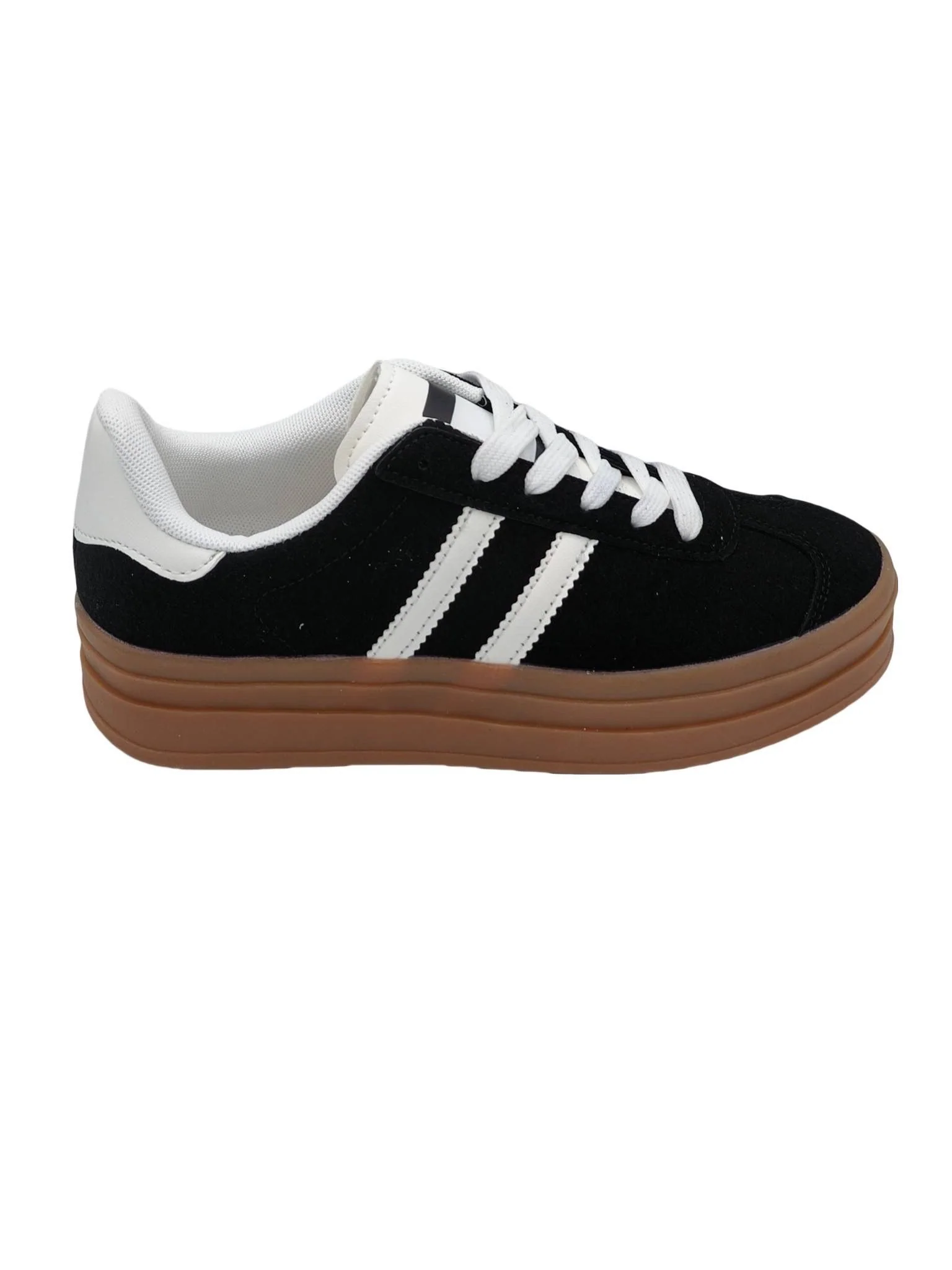 Stefany Black Suede Sneakers - Image 4