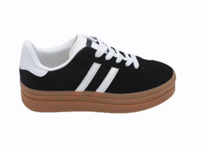 Stefany Black Suede Sneakers - Image 5
