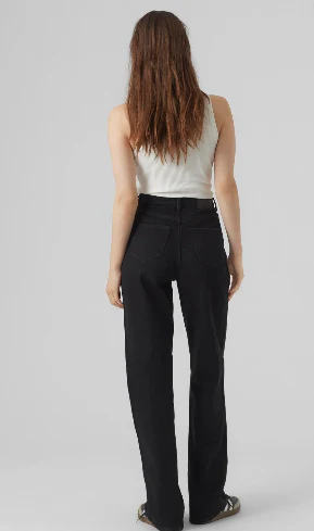 Tessa Black High Rise Wide Leg Jeans - Image 7