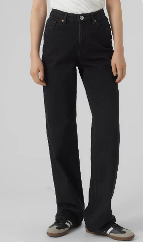 Tessa Black High Rise Wide Leg Jeans - Image 8