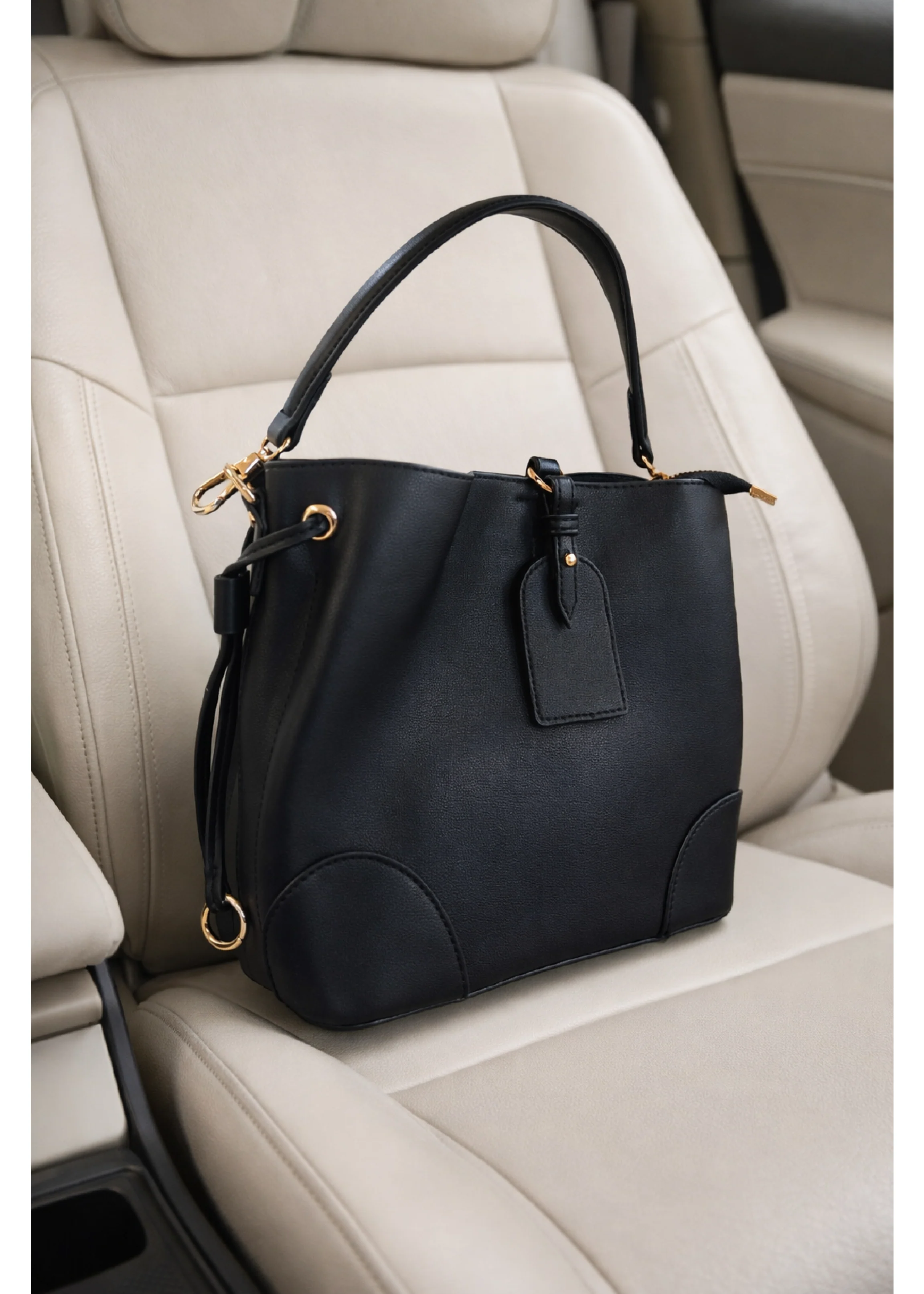 Vanessa Black Satchel Bag