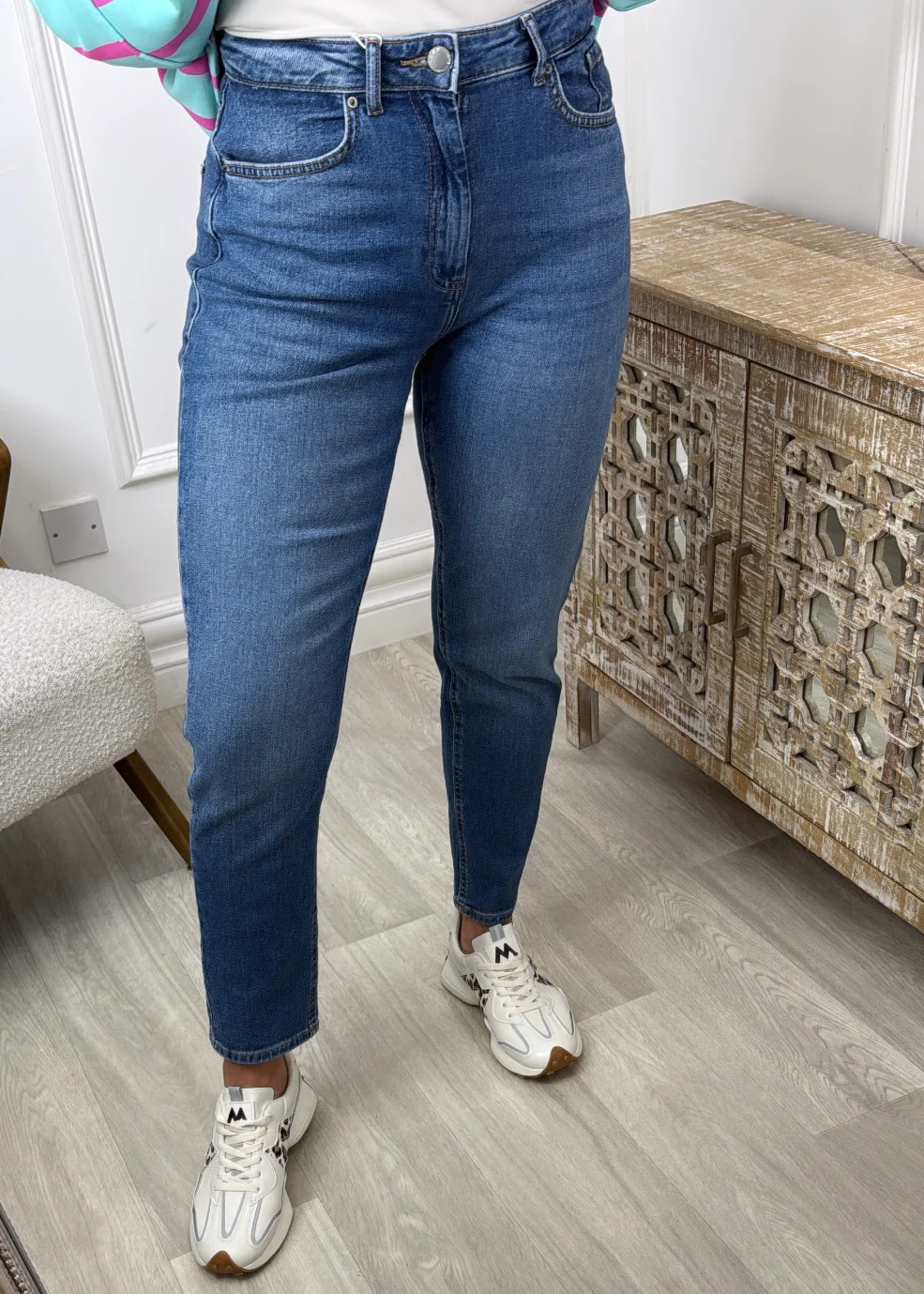 Veneda Blue Mom Fit Jeans - Image 2